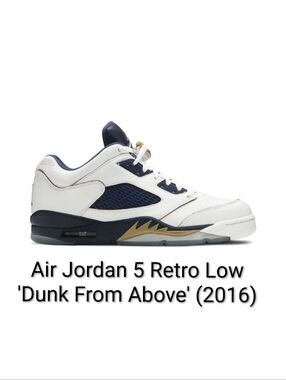 Air Jordan 5 Retro Low 'Dunk From Above' (2016) M8/W9.5 EUC